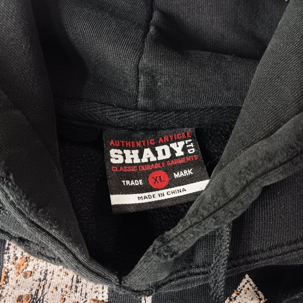 Y2k Shady Limited Black Graphic Hoodie Grunge XL - Picture 7 of 7